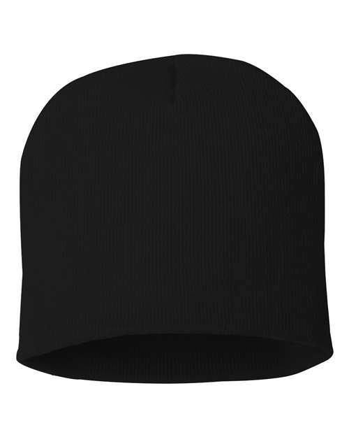 8" Beanie Sportsman Black One Size