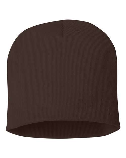 8" Beanie Sportsman Brown One Size