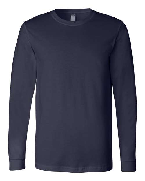 Unisex Jersey Long Sleeve Tee BELLA + CANVAS Navy