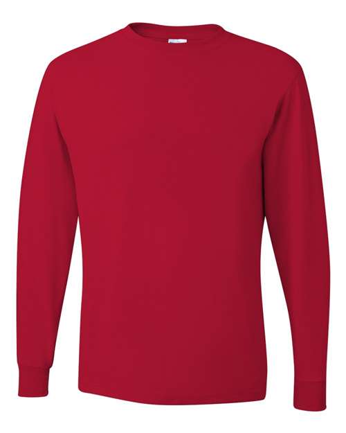 Unisex Dri-Power® Long Sleeve 50/50 T-Shirt JERZEES True Red