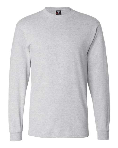 Unisex Beefy-T® Long Sleeve T-Shirt Hanes Ash