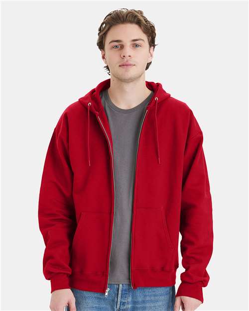 Unisex Ultimate Cotton® Full-Zip Hooded Sweatshirt