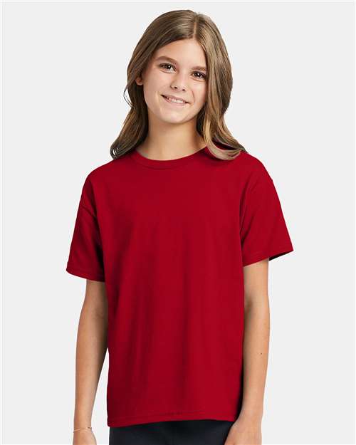 Youth EcoSmart® T-Shirt Hanes Deep Red
