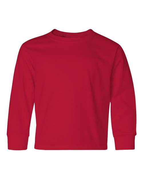 Youth Dri-Power® Long Sleeve 50/50 T-Shirt JERZEES True Red