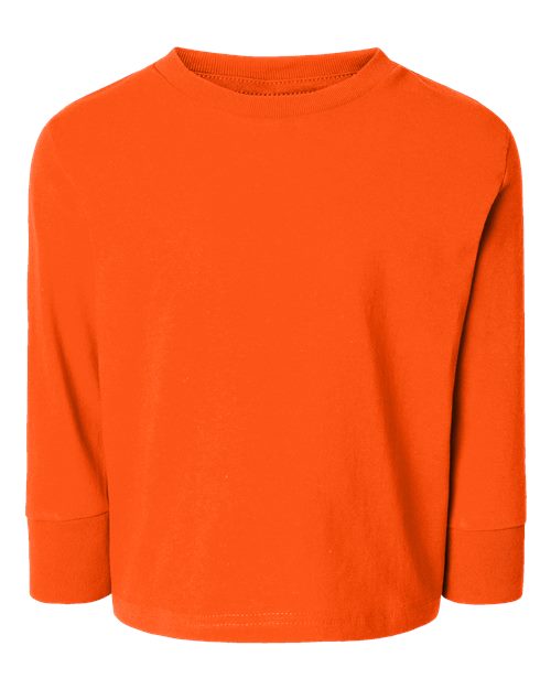 Toddler Cotton Jersey Long Sleeve Tee Rabbit Skins Orange