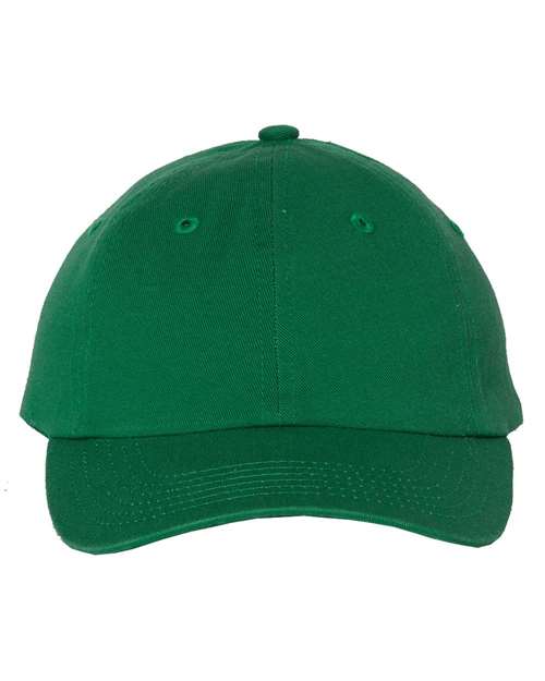 Youth Small Fit Bio-Washed Dad Hat Valucap Kelly Adjustable