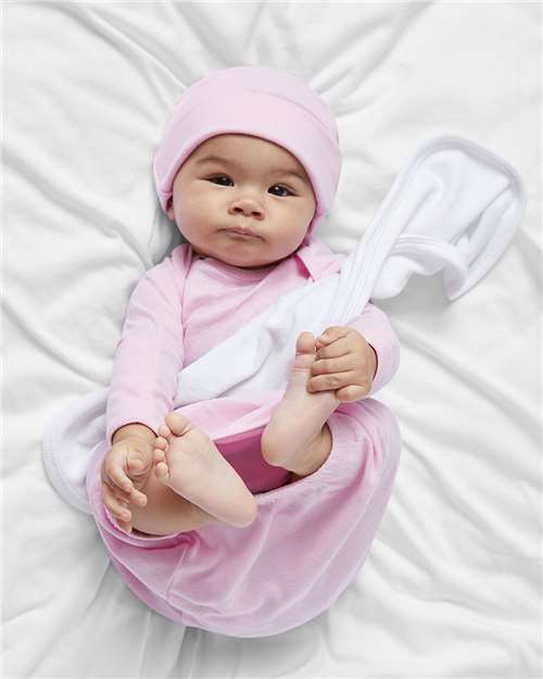 Infant Baby Rib Layette Rabbit Skins Pink NB