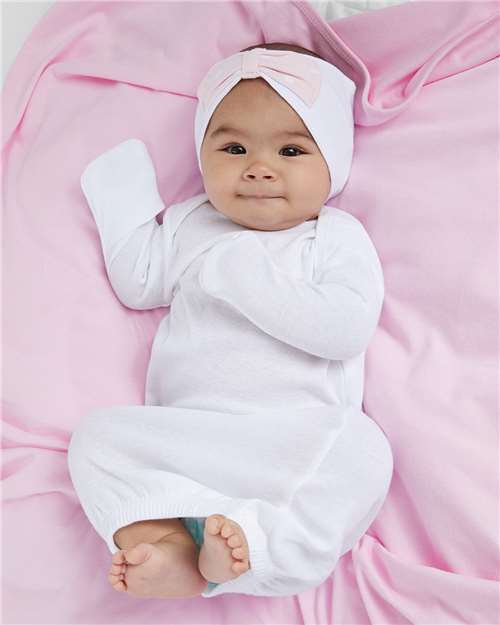Infant Baby Rib Layette Rabbit Skins White NB