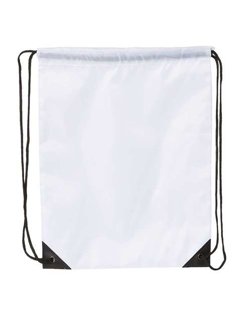 Value Drawstring Bag Liberty Bags White One Size