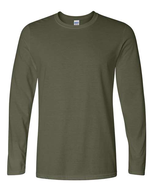 Unisex Softstyle® Long Sleeve T-Shirt Gildan Military Green