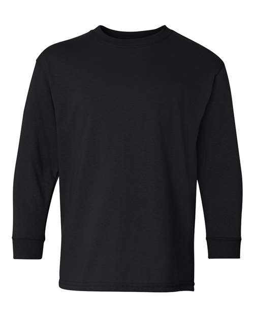 Youth Heavy Cotton™ Long Sleeve T-Shirt Gildan Black