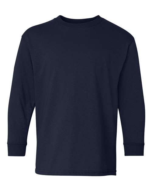 Youth Heavy Cotton™ Long Sleeve T-Shirt Gildan Navy
