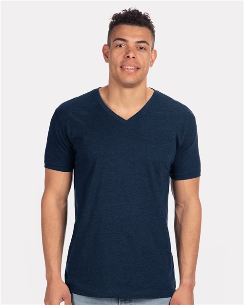 Men's CVC V-Neck T-Shirt Next Level
