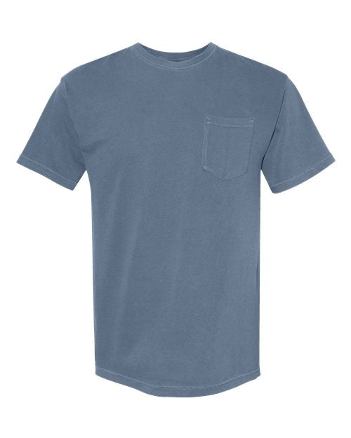 Unisex Garment-Dyed Heavyweight Pocket T-Shirt Comfort Colors Blue Jean