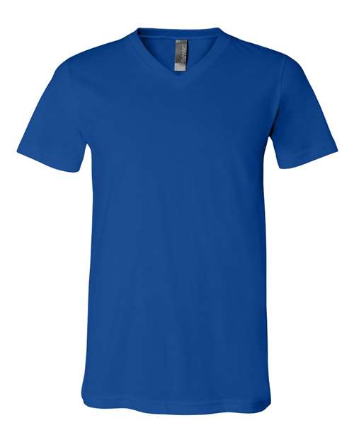 Unisex Jersey V-Neck Tee BELLA + CANVAS True Royal