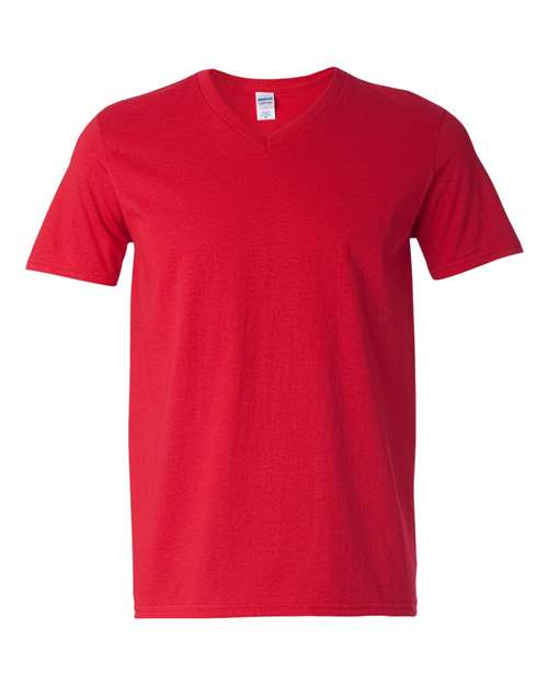 Unisex Softstyle® V-Neck T-Shirt Gildan Cherry Red