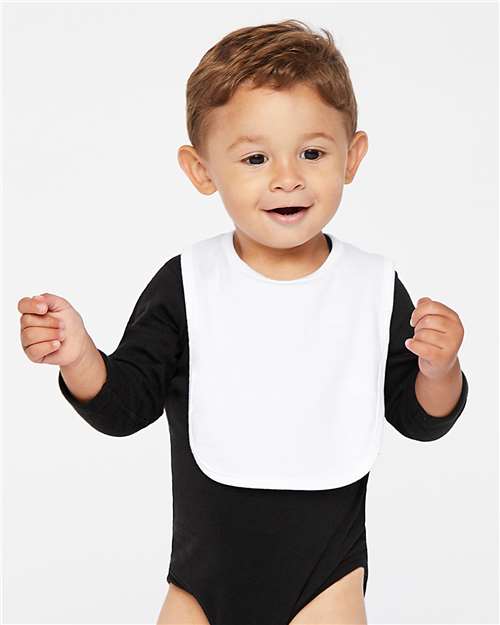Infant Premium Jersey Bib Rabbit Skins White One Size