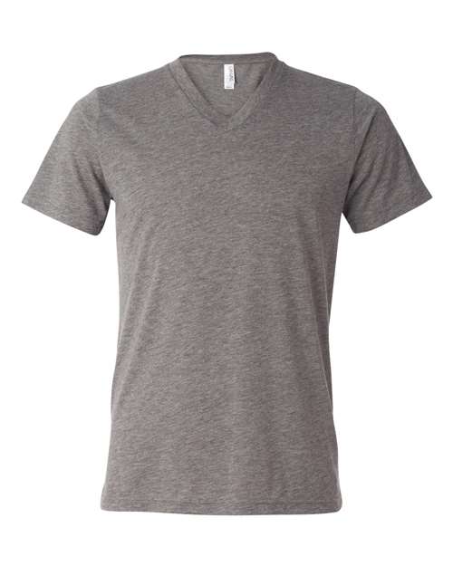 Unisex Triblend V-Neck Tee BELLA + CANVAS Grey Triblend