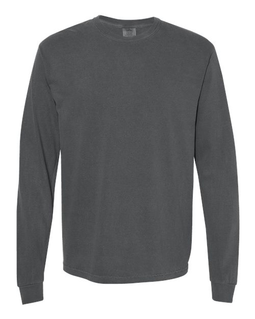 Unisex Garment-Dyed Heavyweight Long Sleeve T-Shirt Comfort Colors Pepper