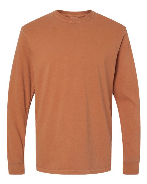 Unisex Garment-Dyed Heavyweight Long Sleeve T-Shirt Comfort Colors Yam