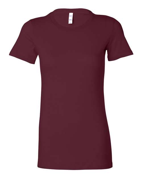 Women's Slim Fit Tee BELLA + CANVAS Maroon