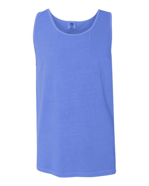 Unisex Garment-Dyed Heavyweight Tank Top Comfort Colors Flo Blue