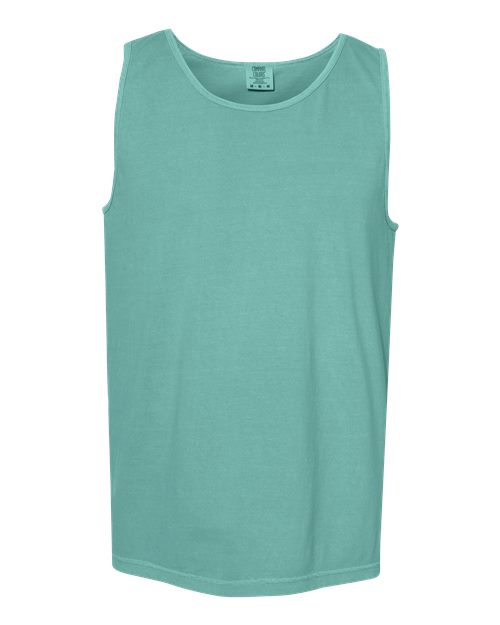 Unisex Garment-Dyed Heavyweight Tank Top Comfort Colors Seafoam