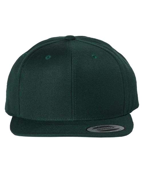Premium Flat Bill Snapback Cap YP Classics Spruce Adjustable
