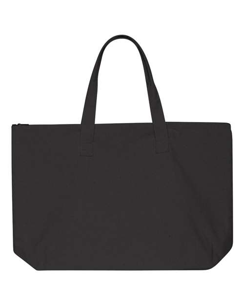 Tote with Top Zippered Closure Liberty Bags Black One Size