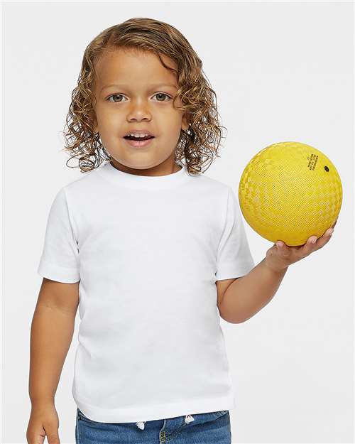 Toddler Fine Jersey Tee Rabbit Skins White