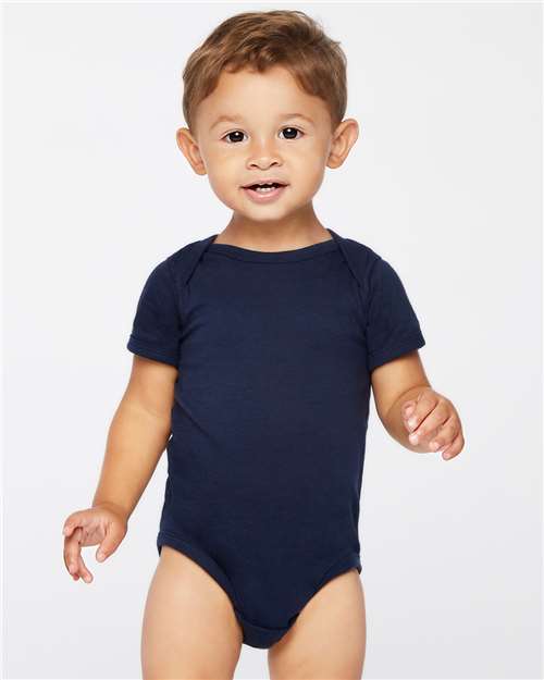 Infant Fine Jersey Bodysuit Rabbit Skins Navy