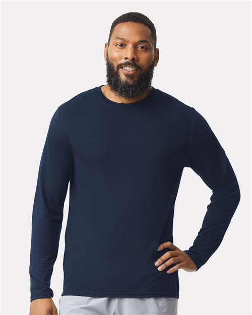 Unisex Performance® Long Sleeve T-Shirt Gildan Navy