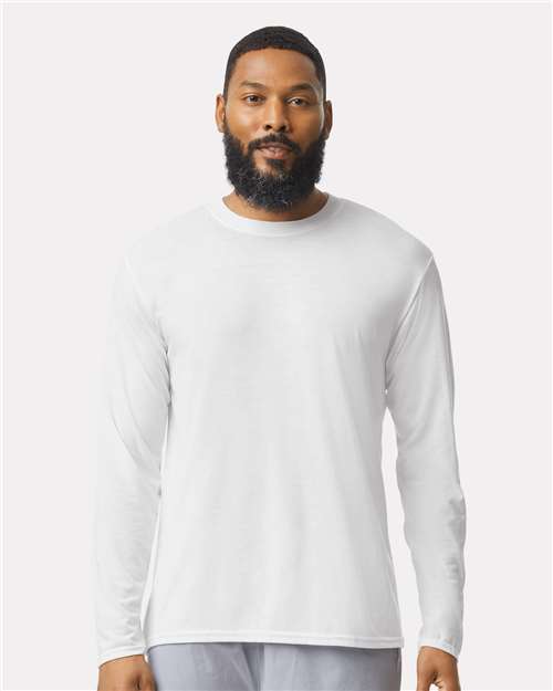 Unisex Performance® Long Sleeve T-Shirt Gildan White
