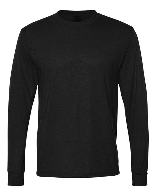 Unisex Dri-Power® Performance Long Sleeve T-Shirt JERZEES Black