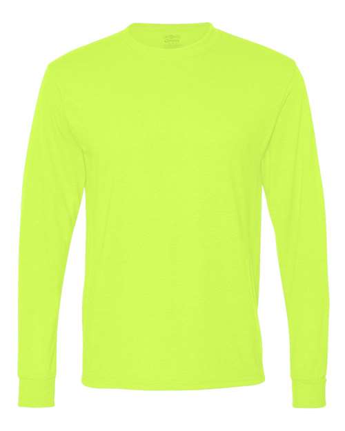 Unisex Dri-Power® Performance Long Sleeve T-Shirt JERZEES Safety Green