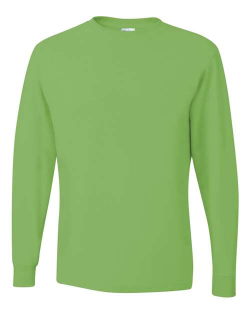 Unisex Dri-Power® Long Sleeve 50/50 T-Shirt JERZEES Kiwi