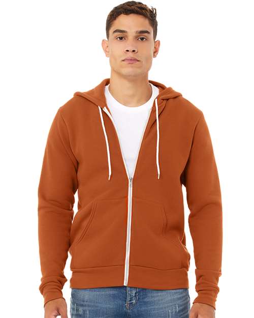 Unisex Sponge Fleece Full-Zip Hoodie Sweatshirt