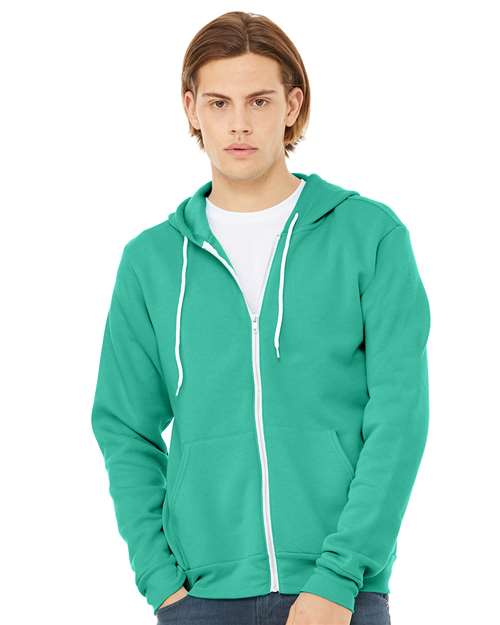 Unisex Sponge Fleece Full-Zip Hoodie Sweatshirt