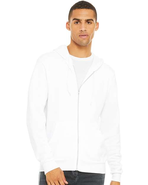 Unisex Sponge Fleece Full-Zip Hoodie Sweatshirt