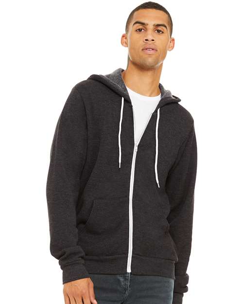 Unisex Sponge Fleece Full-Zip Hoodie Sweatshirt