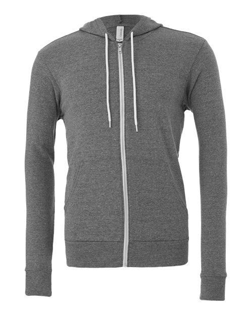 Unisex Sponge Fleece Full-Zip Hoodie Sweatshirt