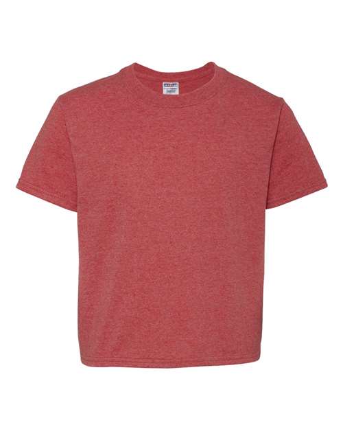 Youth Dri-Power® 50/50 T-Shirt JERZEES Vintage Heather Red XL