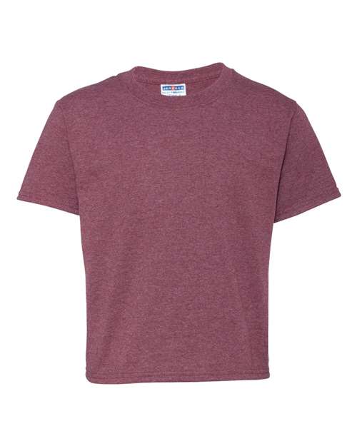 Youth Dri-Power® 50/50 T-Shirt JERZEES Vintage Heather Maroon XL