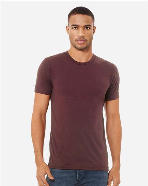 Triblend Tee BELLA + CANVAS Maroon Triblend