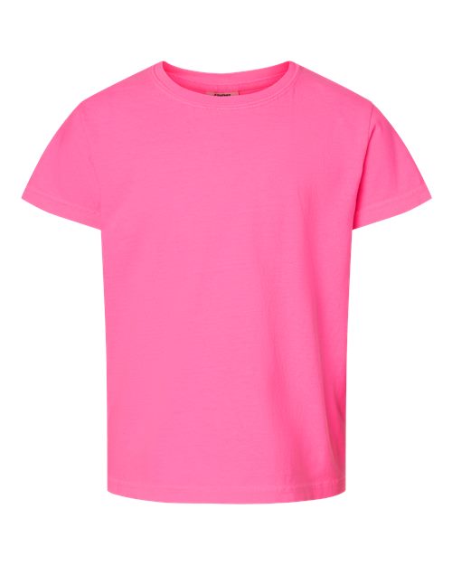Youth Garment-Dyed Heavyweight T-Shirt Comfort Colors Neon Pink