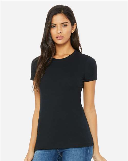 Women's Slim Fit Tee BELLA + CANVAS Solid Black Blend