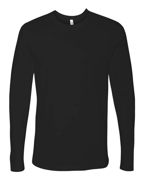 Unisex Cotton Long Sleeve T-Shirt Next Level Black