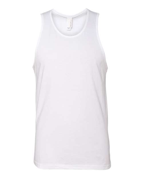 Men's Cotton Muscle Tank Next Level White