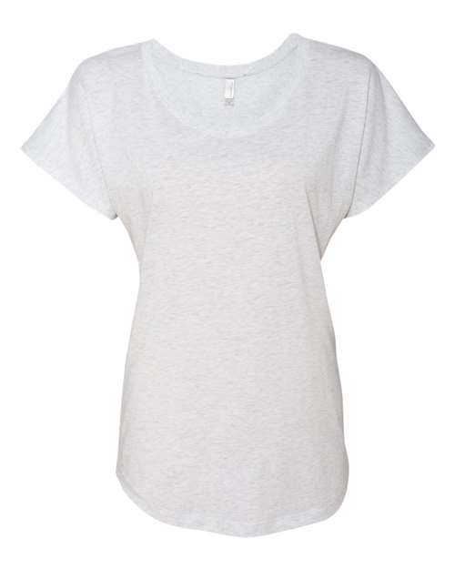 Women’s Triblend Dolman T-Shirt Next Level Heather White