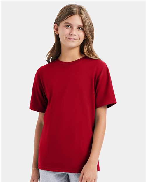Youth Perfect-T T-Shirt Hanes Deep Red